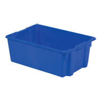 Contenants Stack-N-Nest Polylewton, 10,5" x 28,4" x 18,7", Bleu M & M Nord Ouest Inc