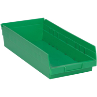 Bacs pour tablette, 8-1/8" la x 4" H x 17-7/8" p, Vert, Capacit&eacute; 40 lb M & M Nord Ouest Inc
