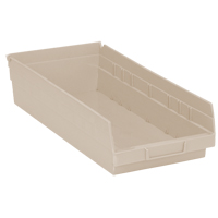 Bac pour &eacute;tag&egrave;re &eacute;conomique, 8-3/8" la, 4" h x 17-7/8" p, Ivoire M & M Nord Ouest Inc