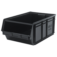 MAGNUM Bin, 11-7/8" H x 18-3/8" W x 29" D, 150 lbs. Capacity, Black M & M Nord Ouest Inc