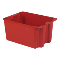 Stack-N-Nest&reg; Plexton Containers, 19.9" W x 27.5" D x 14" H, Red M & M Nord Ouest Inc
