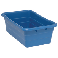 Bacs empilables en crois&eacute;, 16" la x  p x 8,5" h, Bleu M & M Nord Ouest Inc