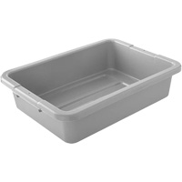 Bus/Utility Boxes - Grey, 5" H x 15" D x 20" L, Plastic, Grey M & M Nord Ouest Inc