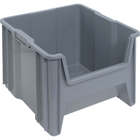 Contenants &agrave; empiler g&eacute;ants, 16,5" la x 17,5" p x 12,5" h, Gris M & M Nord Ouest Inc