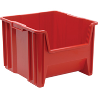 Contenants &agrave; empiler g&eacute;ants, 16,5" la x 17,5" p x 12,5" h, Rouge M & M Nord Ouest Inc