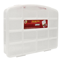 Clear Compartment Storage Box, 13" W x 10-1/4" D x 2-3/8" H, 10 Compartments CE884 | M & M Nord Ouest Inc