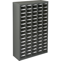 Casiers pour pi&egrave;ces KPC-600, Acier galvanis&eacute;, 75 tiroirs, 23-1/10" x 8-7/10" x 36-9/10", Gris M & M Nord Ouest Inc