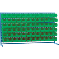 Rayonnage &agrave; persienne avec bacs, 72 bacs, 72" la x 15" p x 40" h M & M Nord Ouest Inc