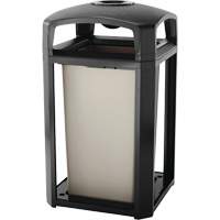 Cendrier et corbeille pour d&eacute;chets de s&eacute;rie classique de s&eacute;rie Landmark, Plastique, Capacit&eacute; 50 gal. US, Hauteur 46-1/2" M & M Nord Ouest Inc