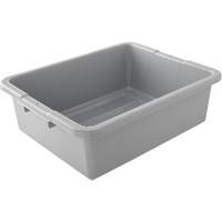 Undivided Bus/Utility Box, 7" H x 21.5" D x 17" L, Plastic, Grey M & M Nord Ouest Inc