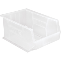 Clear-View Ultra Stack & Hang Bin, 11" W x 8" H x 16" D, Clear M & M Nord Ouest Inc