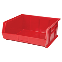 Stack & Hang Bin, 16-1/2" W x 7" H x 14-3/4" D, Red M & M Nord Ouest Inc