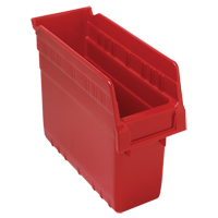 Bacs pour &eacute;tag&egrave;re Store-Max, 4-3/8" la x 8" H x 11-5/8" p, Rouge, Capacit&eacute; 44 lb M & M Nord Ouest Inc