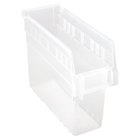 Bacs pour &eacute;tag&egrave;re Store-Max, 4-3/8" la x 8" H x 11-5/8" p, Transparent, Capacit&eacute; 44 lb M & M Nord Ouest Inc