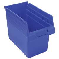 Bacs pour &eacute;tag&egrave;re Store-Max, 6-5/8" la x 8" H x 11-5/8" p, Bleu, Capacit&eacute; 44 lb M & M Nord Ouest Inc