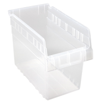 Store-Max Shelf Bins, 6-5/8" W x 8" H x 11-5/8" D, Clear, 44 lbs. Capacity M & M Nord Ouest Inc