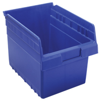 Bacs pour &eacute;tag&egrave;re Store-Max, 8-3/8" la x 8" H x 11-5/8" p, Bleu, Capacit&eacute; 44 lb M & M Nord Ouest Inc