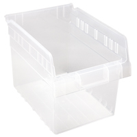 Bacs pour &eacute;tag&egrave;re Store-Max, 8-3/8" la x 8" H x 11-5/8" p, Transparent, Capacit&eacute; 44 lb M & M Nord Ouest Inc