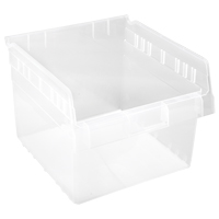 Store-Max Shelf Bins, 11-1/8" W x 8" H x 11-5/8" D, Clear, 44 lbs. Capacity M & M Nord Ouest Inc