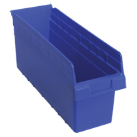 Bacs pour &eacute;tag&egrave;re Store-Max, 6-5/8" la x 8" H x 17-7/8" p, Bleu, Capacit&eacute; 56 lb M & M Nord Ouest Inc