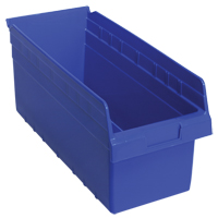 Bacs pour &eacute;tag&egrave;re Store-Max, 8-3/8" la x 8" H x 17-7/8" p, Bleu, Capacit&eacute; 56 lb M & M Nord Ouest Inc