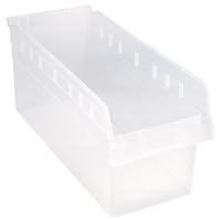 Bacs pour &eacute;tag&egrave;re Store-Max, 8-3/8" la x 8" H x 17-7/8" p, Transparent, Capacit&eacute; 56 lb M & M Nord Ouest Inc