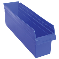 Bacs pour &eacute;tag&egrave;re Store-Max, 6-5/8" la x 8" H x 23-5/8" p, Bleu, Capacit&eacute; 68 lb M & M Nord Ouest Inc