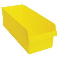 Store-Max Shelf Bins, 11-1/8" W x 8" H x 23-5/8" D, Yellow, 68 lbs. Capacity M & M Nord Ouest Inc