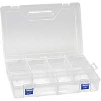 Plastic Compartment Box, 7.75" W x 11.75" D x 2.2" H, 10 Compartments CG071 | M & M Nord Ouest Inc