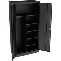 Combination Cabinet, 36" W x 18" D x 72" H, Black CG084 | M & M Nord Ouest Inc