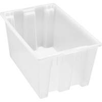 Contenant robuste Stack & Nest, 15" x 19,5" x 29,5", Transparent M & M Nord Ouest Inc