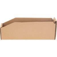 Deep Corrugated Parts Bins, 1-15/16" W x 11-1/4" D x 4-1/2" H, Beige M & M Nord Ouest Inc