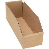 Deep Corrugated Parts Bins, 3-3/4" W x 11-1/4" D x 4-1/2" H, Beige M & M Nord Ouest Inc