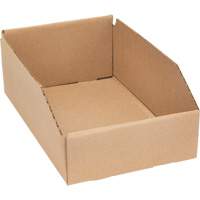 Deep Corrugated Parts Bins, 7-5/8" W x 11-5/16" D x 4-1/2" H, Beige M & M Nord Ouest Inc