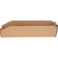 Deep Corrugated Parts Bins, 1-7/8" W x 17-1/8" D x 4-1/2" H, Beige M & M Nord Ouest Inc