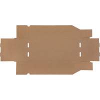 Boîtes profondes en carton ondul&eacute;, 7-3/4" la x 17-1/4" p x 4-1/2" h, Beige M & M Nord Ouest Inc