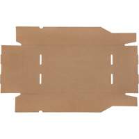 Boîtes profondes en carton ondul&eacute;, 11-3/4" la x 17-1/4" p x 4-1/2" h, Beige M & M Nord Ouest Inc