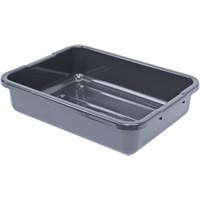Bac d'entreposage tout usage &agrave; fond rainur&eacute;, 5" ha x 15" p x 21" lo, Plastique, Gris M & M Nord Ouest Inc