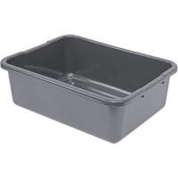 All-Purpose Ribbed-Bottom Storage Tub, 7" H x 15" D x 21" L, Plastic, Grey CG217 | M & M Nord Ouest Inc
