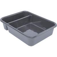 All-Purpose Compartmentalized Storage Tub, 5" H x 15" D x 20" L, Plastic, Grey CG220 | M & M Nord Ouest Inc
