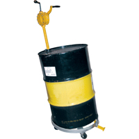 Chariots &agrave; inclinaison pour baril, Acier, Capacit&eacute;e 900 lb, Diam&egrave;tre 23-1/2", Roue en Caoutchouc rigide M & M Nord Ouest Inc