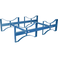 Porte-barils empilables, 2 barils, Capacit&eacute; de 1600 lb, 45-1/2" la x 30" p x 12-1/2" h M & M Nord Ouest Inc