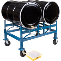 Porte-barils empilables, 2 barils, Capacit&eacute; de 1600 lb, 45-1/2" la x 30" p x 12-1/2" h M & M Nord Ouest Inc