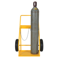 Chariot pour bouteille de gaz, Roues Caoutchouc, Base de 22" la x 14-1/8" lo, 250 lb DC672 | M & M Nord Ouest Inc