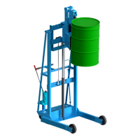 Vertical-Lift MORSPEED Drum Stacker, For 30 - 85 US Gal. (25 - 70 Imperial Gal.) M & M Nord Ouest Inc