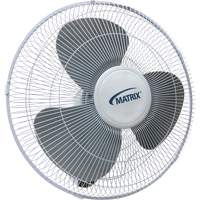 Wall Mount Oscillating Fan, Commercial, 16" Dia., 3 Speeds M & M Nord Ouest Inc