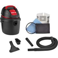 Aspirateur portable pour atelier, Secs-humides, 2,5 CV, 2,5 gal. US (9,5 litres) M & M Nord Ouest Inc
