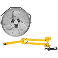 Industrial Workstation Fan Kit with Double Locking Arm, 18" Dia., 3 Speeds M & M Nord Ouest Inc
