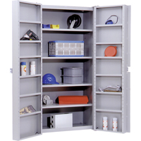 Deep Door Storage Cabinet, 38" W x 24" D x 72" H, 4 Shelves FB024 | M & M Nord Ouest Inc