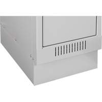 Clean Line Lockers, 2 -tier, Bank of 4, 48" x 18" x 76", Steel, Beige, Rivet (Assembled) M & M Nord Ouest Inc